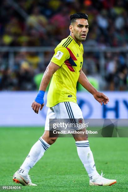 Radamel Falcao of Colombia during the 2018 FIFA World Cup Russia Round of 16 match between Colombia and England at Spartak Stadium on July 3, 2018 in...