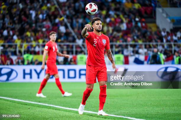Kyle Walker of England during the 2018 FIFA World Cup Russia Round of 16 match between Colombia and England at Spartak Stadium on July 3, 2018 in...
