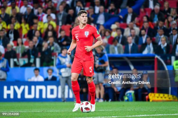 John Stones of England during the 2018 FIFA World Cup Russia Round of 16 match between Colombia and England at Spartak Stadium on July 3, 2018 in...