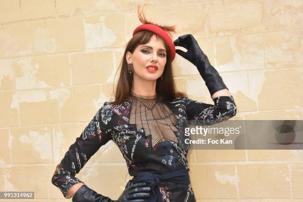 Frederique Bel attends the Julien Fournie Haute Couture Fall Winter 2018/2019 show as part of Paris Fashion Week on July 3, 2018 in Paris, France.