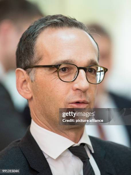 German Federal Minister of Justice Heiko Maas arrives for the Autumn conference of ministers of justice of German states at the state representation...