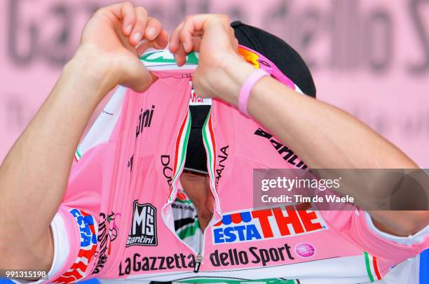 100Th Giro D'Italia 2009, Stage 6Podium, Di Luca Danilo Pink Jersey, Celebration Joie Vreugde /Bressanone, Brixen - Mayrhofen Im Zillertal , Tour Of...