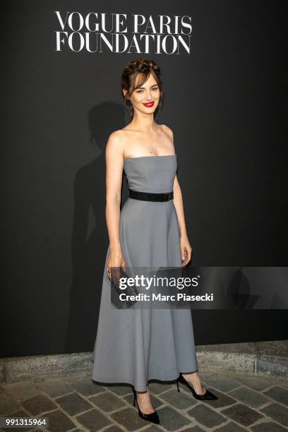 Actress Louise Bourgoin attends the Vogue Foundation Dinner Photocall as part of Paris Fashion Week - Haute Couture Fall/Winter 2018-2019 at Musee...