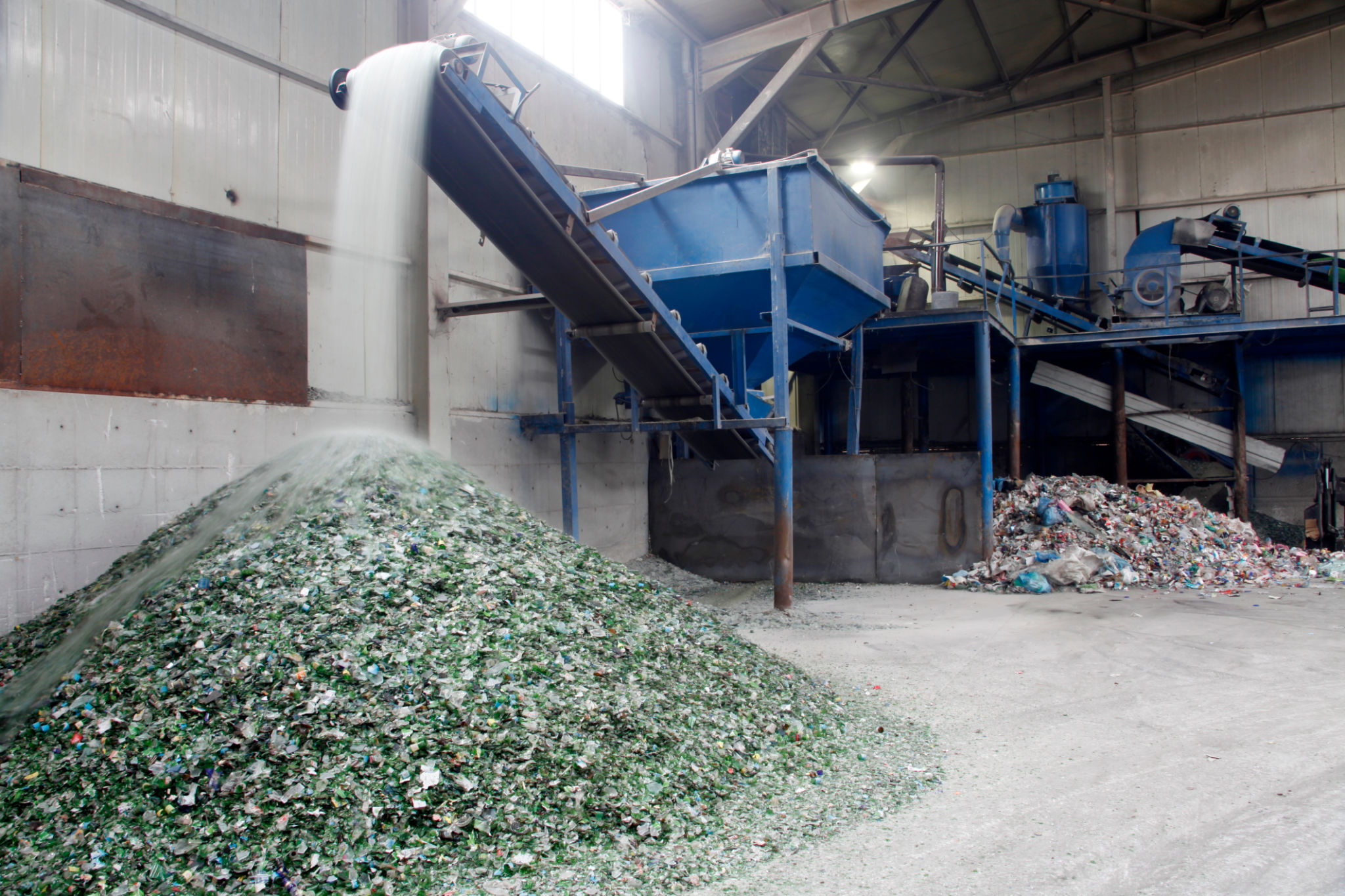 recycled glass production