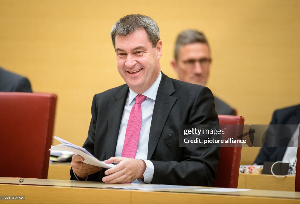Plenary meeting at the Bavarian state parliament