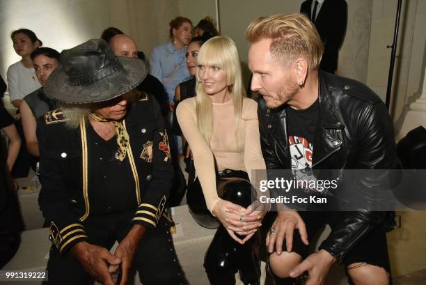 James Goldstein and guests attend the Alexandre Vauthier Haute Couture Fall Winter 2018/2019 show as part of Paris Fashion Week on July 3, 2018 in...