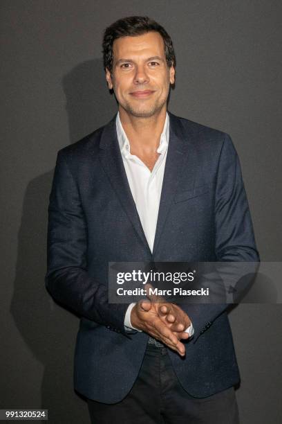 Actor Laurent Lafitte attends the Vogue Foundation Dinner Photocall as part of Paris Fashion Week - Haute Couture Fall/Winter 2018-2019 at Musee...