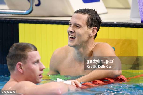 Mitch Larkin wins tonight's final of the 50m Freestyle during the 2018 Hancock Prospecting Pan Pacific Championship Trials at SA Aquatic and Leisure...