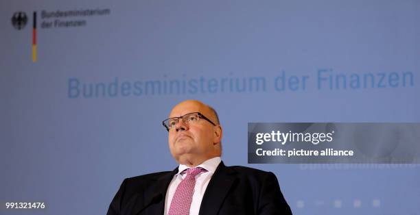 Executive Minister of Finances Peter Altmeier , photographed during a press conference on the announcement of the results of the tax estimate at the...