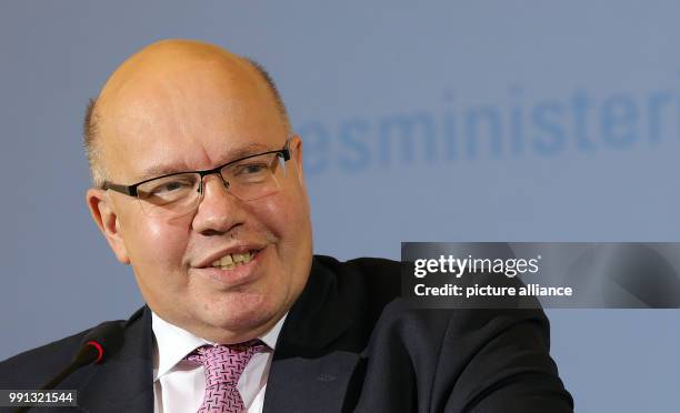 Executive Minister of Finances Peter Altmeier , photographed during a press conference on the announcement of the results of the tax estimate at the...