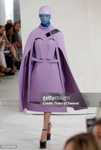 Model walks the runway during the Maison Margiela Haute Couture Fall Winter 2018/2019 show as part of Paris Fashion Week on July 4, 2018 in Paris,...