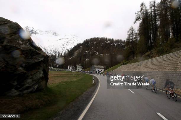 100Th Giro D'Italia 2009, Stage 7Illustration Illustratie, Peleton Peloton, Rain Pluie Regen, Landscape Paysage Landschap, Passo Maloja, Innsbruck -...