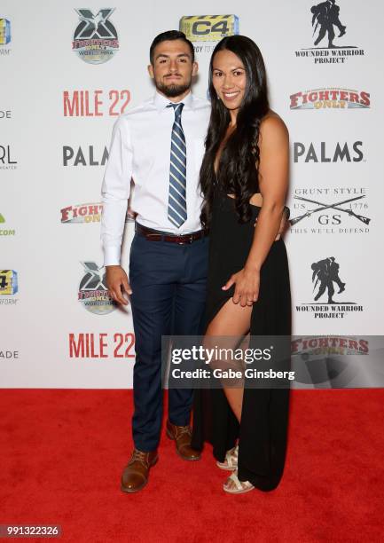 Martial artists Renato Canuto and his wife Raquel Canuto attend the 10th annual Fighters Only World Mixed Martial Arts Awards at Palms Casino Resort...