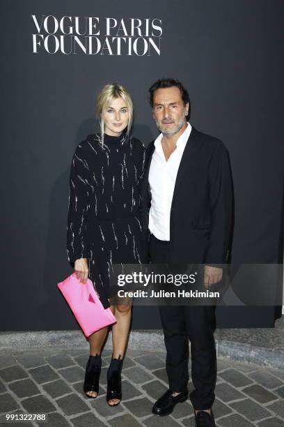 Gilles Lellouche and guest attend Vogue Foundation Dinner Photocall as part of Paris Fashion Week - Haute Couture Fall/Winter 2018-2019 at Musee...