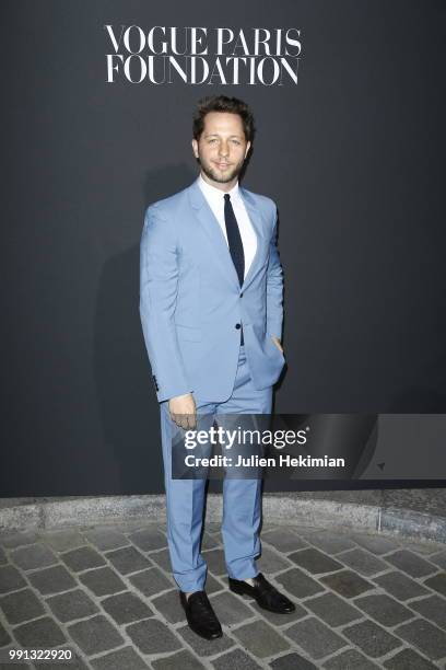 Derek Blasberg attends Vogue Foundation Dinner Photocall as part of Paris Fashion Week - Haute Couture Fall/Winter 2018-2019 at Musee Galliera on...