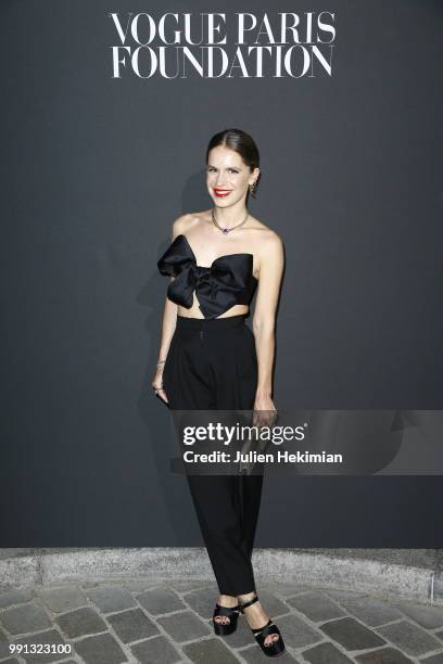 Eugenie Niarchos attends Vogue Foundation Dinner Photocall as part of Paris Fashion Week - Haute Couture Fall/Winter 2018-2019 at Musee Galliera on...