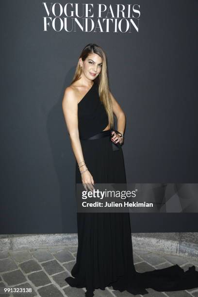 Bianca Brandolini attends Vogue Foundation Dinner Photocall as part of Paris Fashion Week - Haute Couture Fall/Winter 2018-2019 at Musee Galliera on...