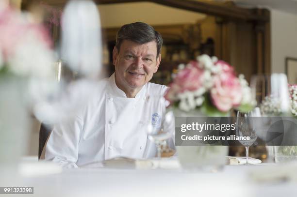 Star cook Harald Wohlfahrt, photographed at the Schwarzwaldstube of the restaurant Traube-Tonbach in Baiersbronn, Germany, 23 October 2015. Photo:...
