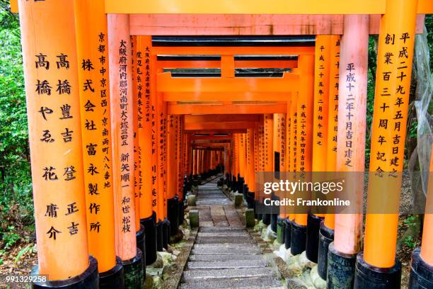 fushimi inari taisha - inari shrine stock pictures, royalty-free photos & images