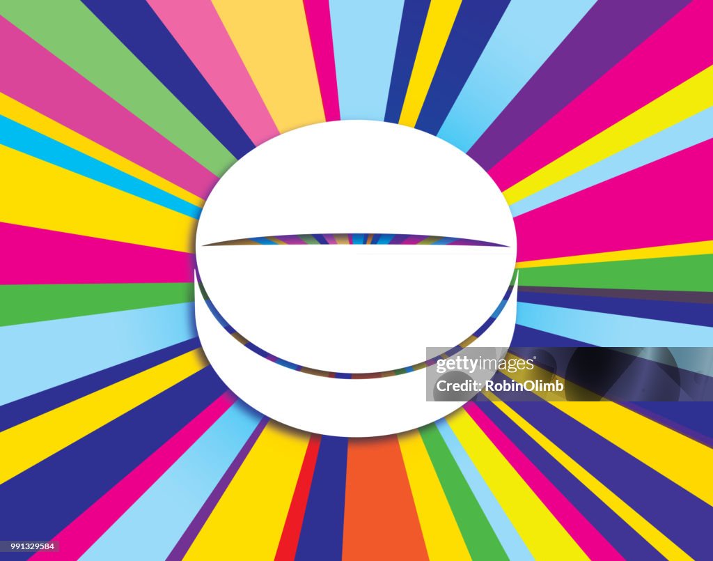 Tablet On Psychedelic Burst