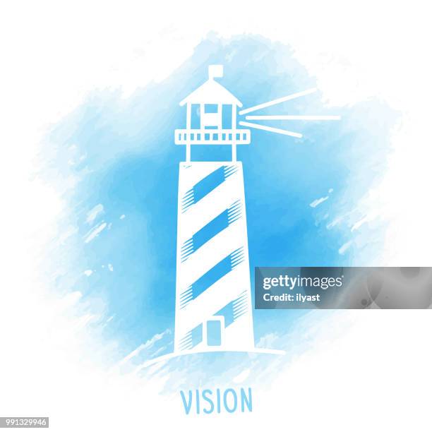 stockillustraties, clipart, cartoons en iconen met visie doodle aquarel achtergrond - red background