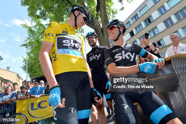 66Th Criterium Du Dauphine 2014, Stage 2 Froome Christopher Yellow Leader Jersey, Porte Richie / Tarare - Pays D'Olliergues Col Du Beal 1391M /...