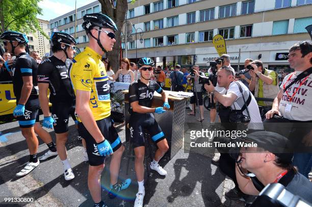 66Th Criterium Du Dauphine 2014, Stage 2 Froome Christopher Yellow Leader Jersey, Porte Richie / Photographer Fotograaf Press, Tarare - Pays...