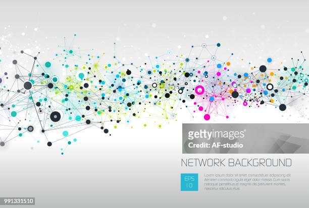 abstract network background - af studio stock illustrations