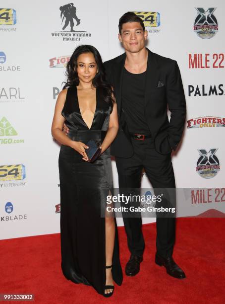 Nicole Jouban and her husband, mixed martial artist Alan Jouban, attend the 10th annual Fighters Only World Mixed Martial Arts Awards at Palms Casino...