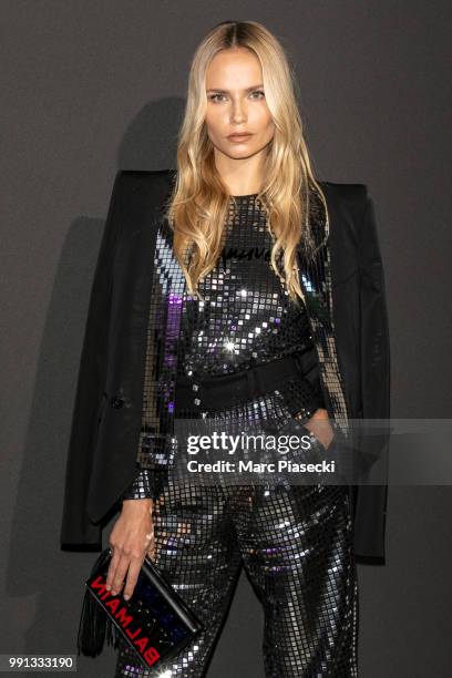 Model Natasha Poly attends the Vogue Foundation Dinner Photocall as part of Paris Fashion Week - Haute Couture Fall/Winter 2018-2019 at Musee...