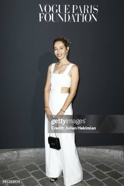 Alexandra Golovanoff attends Vogue Foundation Dinner Photocall as part of Paris Fashion Week - Haute Couture Fall/Winter 2018-2019 at Musee Galliera...