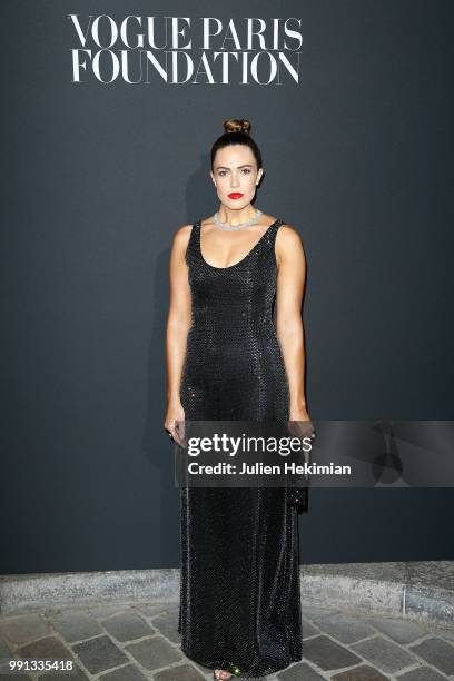 Mandy Moore attends Vogue Foundation Dinner Photocall as part of Paris Fashion Week - Haute Couture Fall/Winter 2018-2019 at Musee Galliera on July...