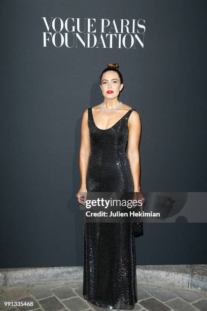 Mandy Moore attends Vogue Foundation Dinner Photocall as part of Paris Fashion Week - Haute Couture Fall/Winter 2018-2019 at Musee Galliera on July...