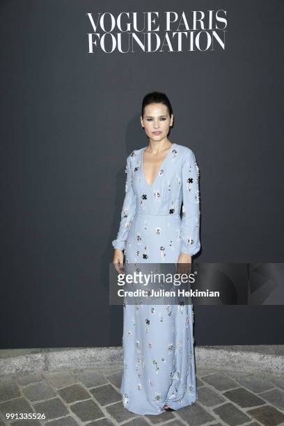 Virginie Ledoyen attends Vogue Foundation Dinner Photocall as part of Paris Fashion Week - Haute Couture Fall/Winter 2018-2019 at Musee Galliera on...