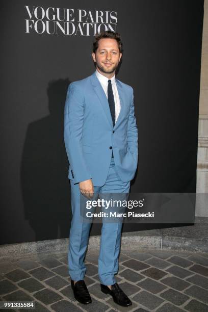 Derek Blasberg attends the Vogue Foundation Dinner Photocall as part of Paris Fashion Week - Haute Couture Fall/Winter 2018-2019 at Musee Galliera on...