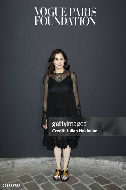 Amira Casar Vogue Foundation Dinner Photocall as part of Paris Fashion Week - Haute Couture Fall/Winter 2018-2019 at Musee Galliera on July 3, 2018...