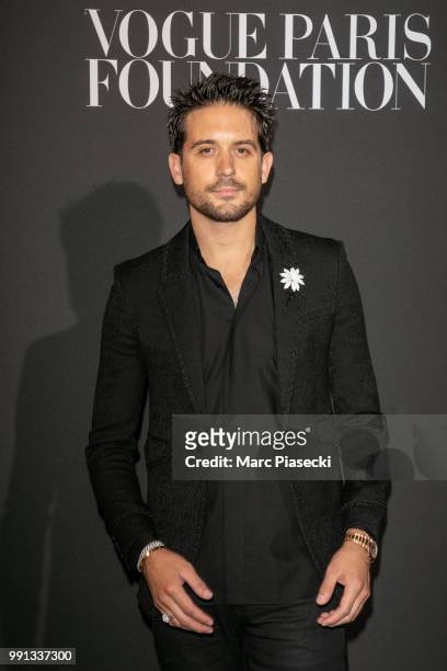 Eazy attends the Vogue Foundation Dinner Photocall as part of Paris Fashion Week - Haute Couture Fall/Winter 2018-2019 at Musee Galliera on July 3,...