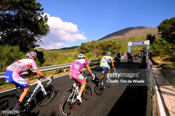 100Th Giro D'Italia 2009, Stage 19Illustration Illustratie, Vesuvio Vulcan Mountain Montagne Vulkaan Berg, Landscape Paysage Landschap, Pellizotti...