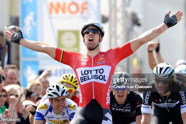 Belgian Road Championship 2014/ Elite Menarrival, Jens Debusschere Celebration Joie Vreugde, Roy Jans , Tom Boonen , Michael Van Staeyen , Wielsbeke...