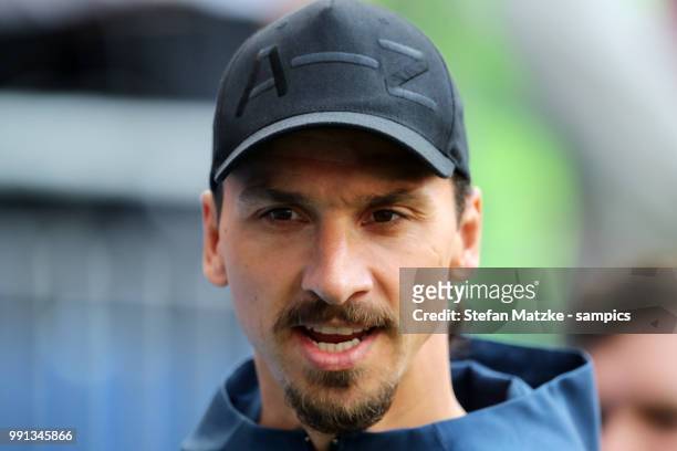 Zlatan Ibrahimovic od Sweden during the 2018 FIFA World Cup Russia group F match between Germany and Mexico at Luzhniki Stadium on June 17, 2018 in...