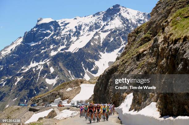 61Th Criterium Dauphine Libere, Stage 7Illustration Illustratie, Peleton Peloton, Col Du Galibier, Mountains Montagnes Bergen, Landscape Paysage...