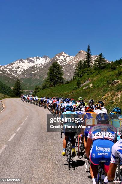 61Th Criterium Dauphine Libere, Stage 7Illustration Illustratie, Peleton Peloton, Col Du Lautaret, Mountains Montagnes Bergen, Snow Neige Sneeuw,...