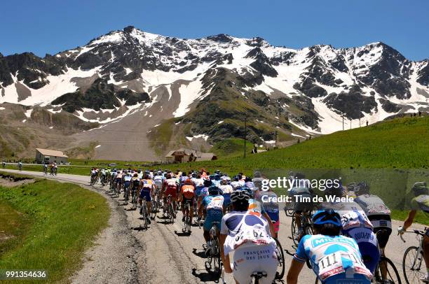 61Th Criterium Dauphine Libere, Stage 7Illustration Illustratie, Peleton Peloton, Col Du Lautaret, Mountains Montagnes Bergen, Snow Neige Sneeuw,...