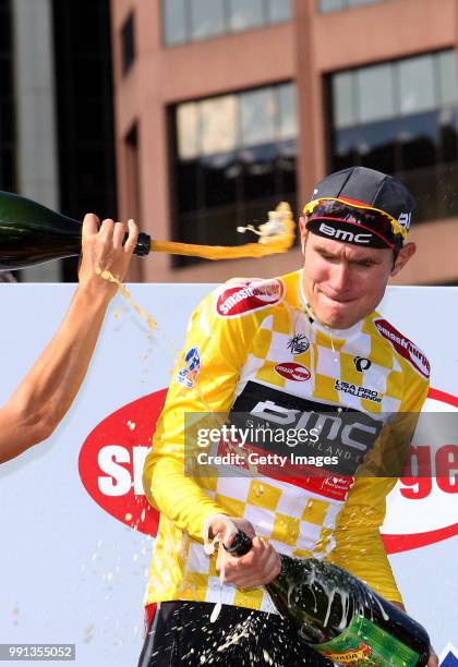 4Th Usa Pro Challenge 2014/ Stage 7Podium/ Tejay Van Garderen Yellow Leader Jersey/ Celebration Joie Vreugde/Boulder-Denver /Tour Of Colorado 2014/...