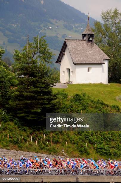 Tour Of Suisse, Stage 3Illustration Illustratie, Lukmanierpass, Church Eglise Kerk, Peleton Peloton, Landscape Paysage Landschap, Landscape Paysage...