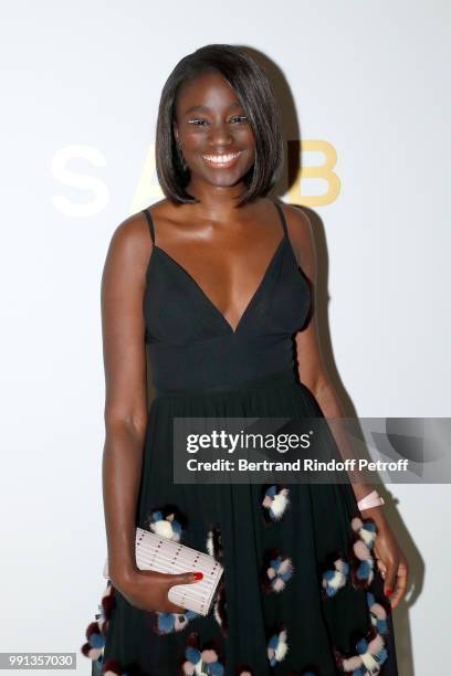 Actress Karidja Toure attends the Elie Saab Haute Couture Fall Winter 2018/2019 show as part of Paris Fashion Week on July 4, 2018 in Paris, France.