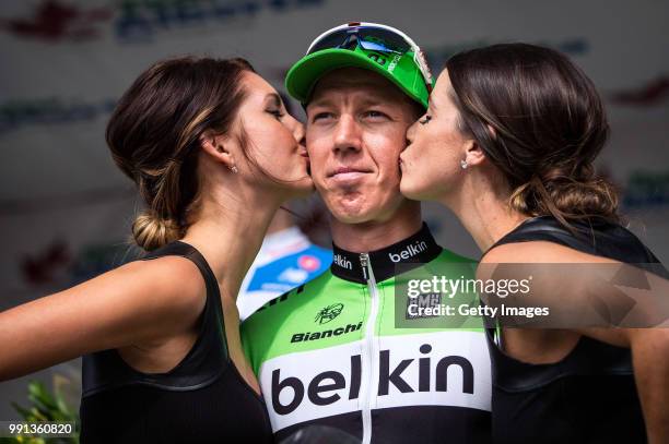 Tour Of Alberta 2014/ Stage 3Podium/ Sep Vanmarcke Celebration Joie Vreugde/ Wetaskiwin - Edmonton /Tour Alberta, Etape Rit / Tim De Waele