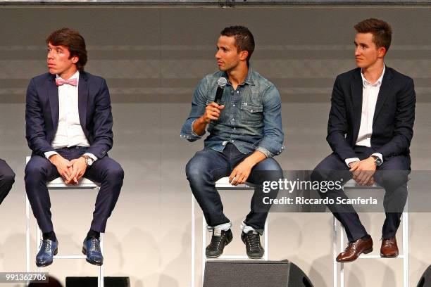 Giro D'Italia 2015, Presentationrigoberto Uran / Michal Kwiatkowski / Palazzo Del Ghiaccio/ Tour Of Italy, Ronde Van Italie, Presentatie , Tim De...