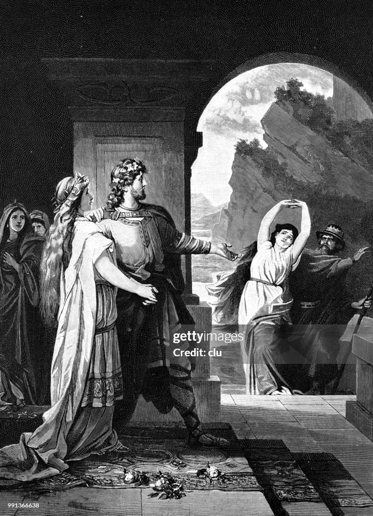 Brunhilde sees Siegfried at Gutrunne's side