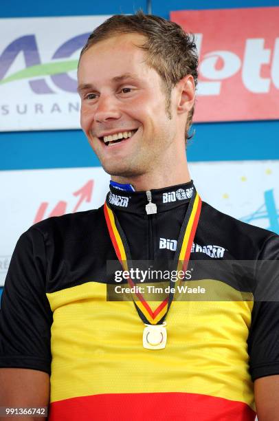 Belgian Championship Elite 2009Podium, Tom Boonen Celebration Joie Vreugde, Aywaille - Aywaille , Belgisch Kampioenschap, Championat De Belgique, Bk,...